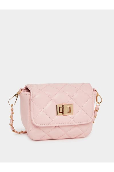 Styli Quilted Crossbody Bag with Chain Strap