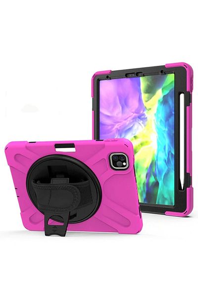 CepteToptan iPad Air 4Th Generation 10.9 Case Shockproof 3 Layer Stand Armor Case Stay - Mki̇6668-1949