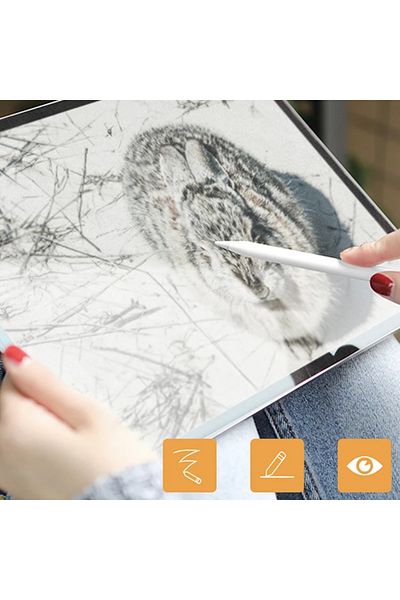 ETC iPad Pro 12.9 Inch 2021-2020-2018 Paper Like Film Shock Absorbing Pet Screen Protector-(- Myg1527-2417