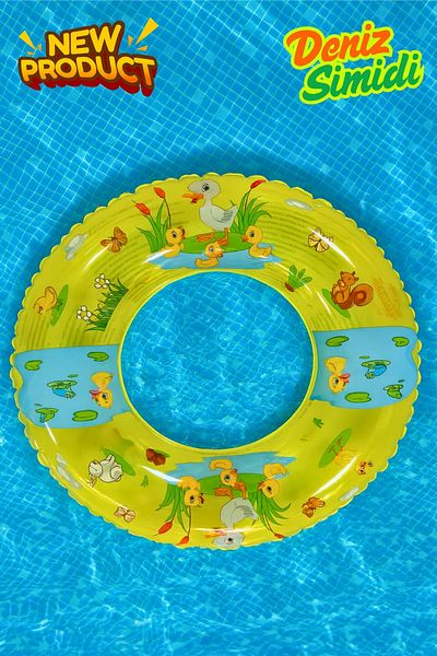 BibKing Children's Sea Ring, Duck Printed Pool Ring for Girls, Suitable for Boys, Sea Ring (51 cm 2-4 Years)