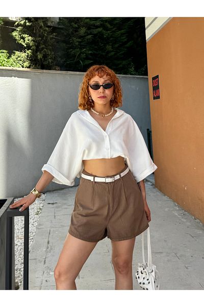 Bak'ap Premium Zippered Linen Shorts