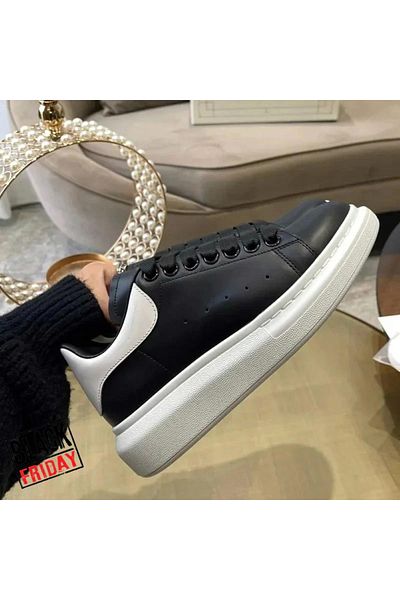 Casual Women's casual sneakers, made of eco-leather, The Most Wanted, black and white