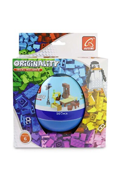 NEWBRENDHOME ألعاب تعليمية توضيحية أفكار أوسيني الأصلية 107 قطعة صندوق بيض لع...