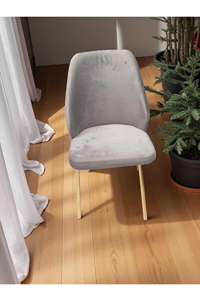 NUNKA HOME Açelya Gold 6 Kişilik BabyFace Salon & Mutfak Masa Takımı Mdf Lak Panel