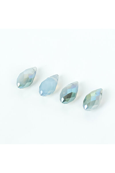 yfhobi 5 Adet- 12 mm Damla Kristal Üstten Delik Cam Boncuk, Mat Janjanlı Buz ...