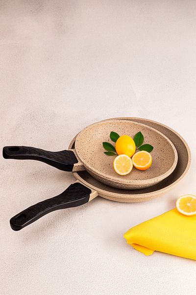 Snippy Best Chef - Set of 2 Cast Iron Pans Mink 20-24 cm
