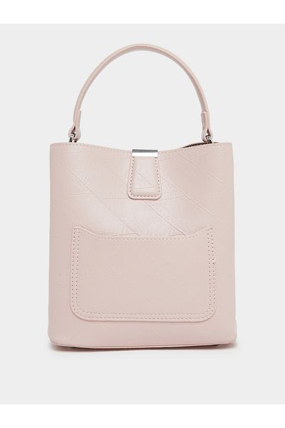 Styli Plain Bucket Bag with Removable Shoulder Strap