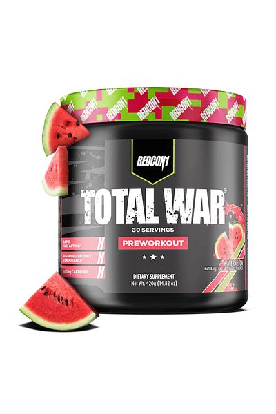 REDCON1 Redcon 1 Total War, Watermelon, 30, 320 mg Caffeine Per serving, Improve Metabolic Function