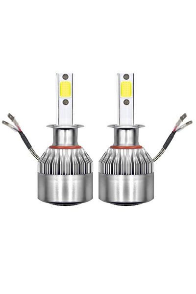 TECHSTAR Set of 2 Techstar® C6 Auto LEDs, H3, 36w, 3800 Lumens, 6500K, AUTO, 12-24 Volts, COB
