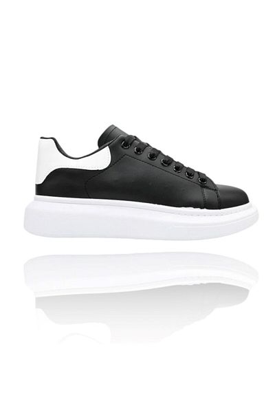 Casual Women's casual sneakers, made of eco-leather, The Most Wanted, black and white