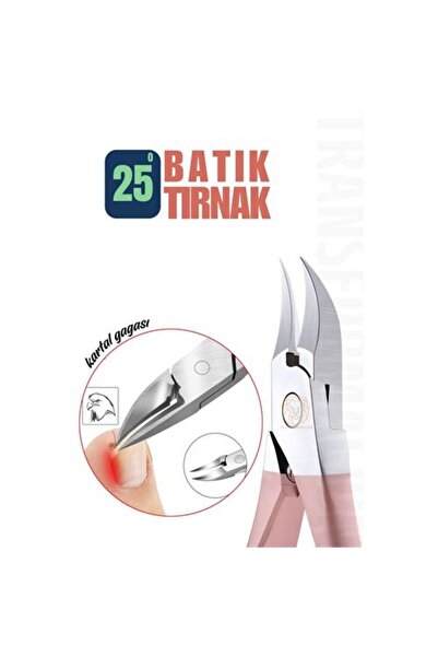 teknoparkx مقص تركي لقص الأظافر الغارزة في القدم، مقص باديكير من الفولاذ التن...