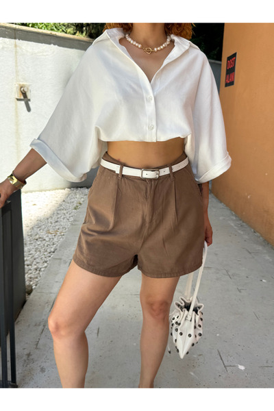 Bak'ap Premium Zippered Linen Shorts