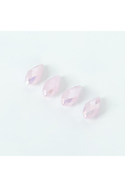 yfhobi 5 Adet- 12 mm Damla Kristal Üstten Delik Cam Boncuk, Mat Janjanlı Şeke...