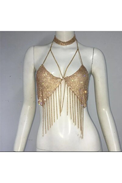 Genel Markalar Şıklığınızı Tamamlayacak Parlak Vücut Zinciri Aksesuarı