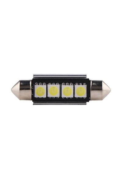 TECHSTAR ® Festoon Auto Led Bulb, 4 Led, Cool White, 6000k, 12v, 150 Lm, 41mm