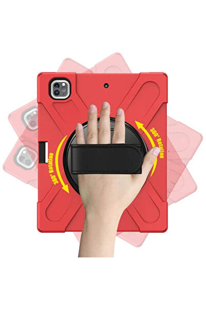 TEKNOCEPNET iPad Pro 12.9-inch (2021)-(2020) Case with Pen and 3-Layer Stand Armor Case - Bs8743-7085