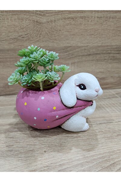 JELLY SEVİMLİ TAVŞAN SAKSI/ KALEMLİK