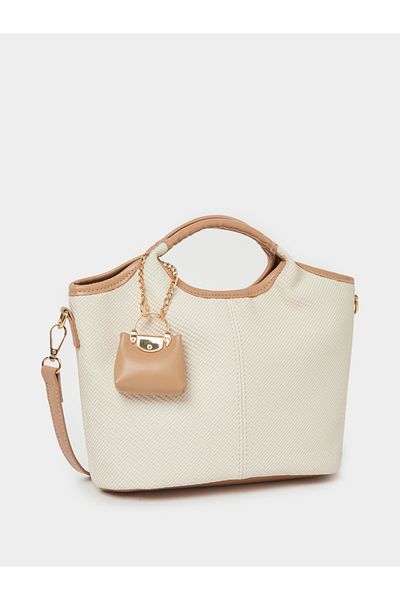 Styli Contrast Trim Handbag with Removable Strap