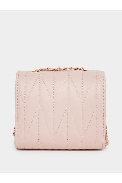 Styli Girls Quilted Cross Body Bag with Chain Strap
