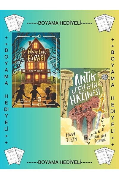 Timaş Yayınları Hediyeli- Antik Şehrin Hazinesi, Ahşap Evin Esrarı Havva Tekin 5. 6. 7. 8. Sınıf Okuma Kitapları