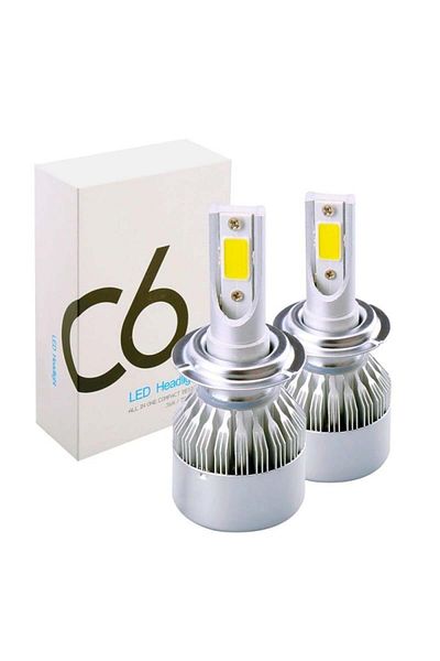 TECHSTAR Set de 2 LED-uri auto Techstar® C6, H11/H8/H9, 36w, 3800 lumeni, 6500K, AUTO, 12-24 volți, COB