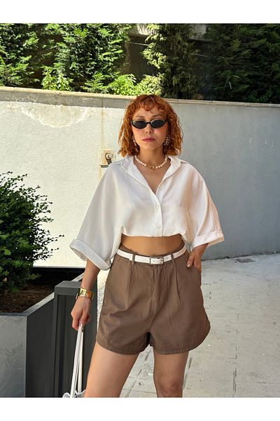 Bak'ap Premium Zippered Linen Shorts