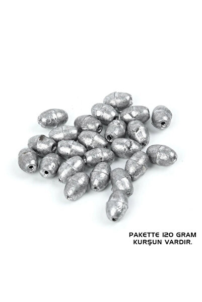 Genel Markalar Gezer Olta Kurşunu - Kıstırma (Zeytin) Kurşun - 40 Gram - 120 Gr Paket