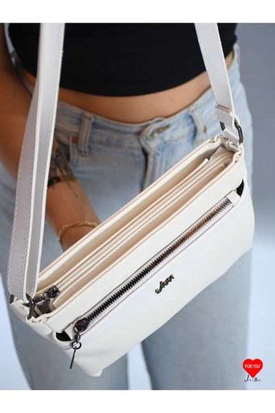 JARA Bag Athens 3 Compartment Waterproof Cross Strap Lightweight Soft Leather Mother Shoulder Bag