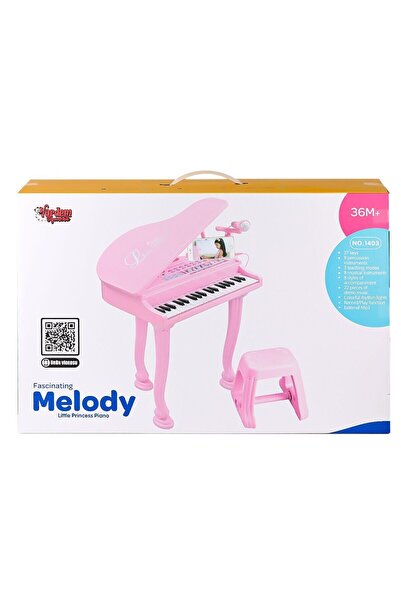 NEWBRENDHOME Öğretici Eğitici Oyuncaklar BAO-1403 0213 Mikrofonlu 37 Tuşlu Mp...