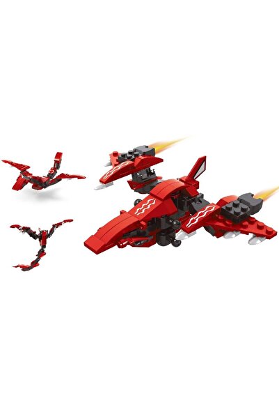 OMZ Girl's Toy Ausini Titan Alien Warrior -4 Fire Wing 69 Pieces Boy's Toy Educational Game