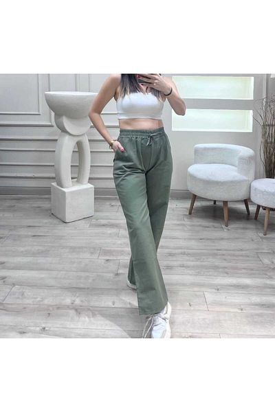 blackbonds Linen Blended Loose Cut Trousers