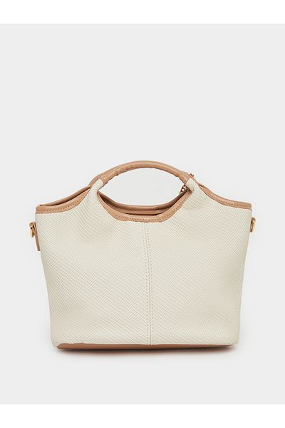 Styli Contrast Trim Handbag with Removable Strap