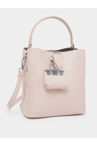 Styli Plain Bucket Bag with Removable Shoulder Strap