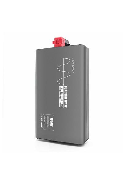 TECHSTAR ® Pure Sine Wave Power Inverter, Dc 12v To Ac 220v, Lcd Display, 1000w, Suitable For Caravan