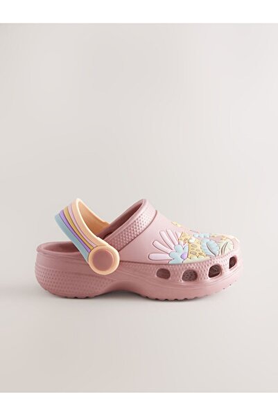 Next Baby Ροζ Παντόφλες / Σανδάλια με σχέδιο Safari