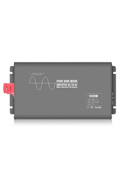 TECHSTAR ® Pure Sine Wave Power Inverter, Dc 12v To Ac 220v, Lcd Display, 1000w, Suitable For Caravan