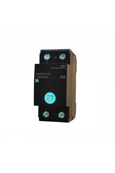 TECHSTAR ® Wifi Smart Circuit Breaker, Tuya/smartlife, 2 Poles, 1p N, Single Phase, 63a, Google Home