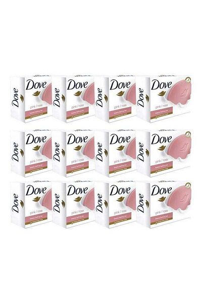 Dove 12-Piece Beauty Cream Pink Rosa Bar Soap Set 12x135grams