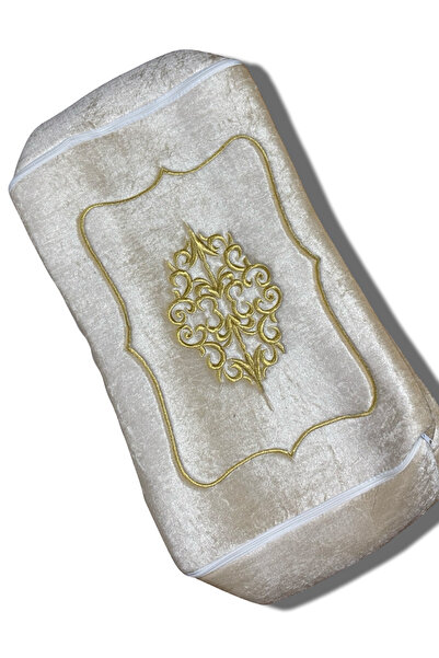 Muensu 1 Adet 60*35 Kadife İşlemeli Çeyizlik Sırma Hurç, Süslemelik, Çeyizlik...