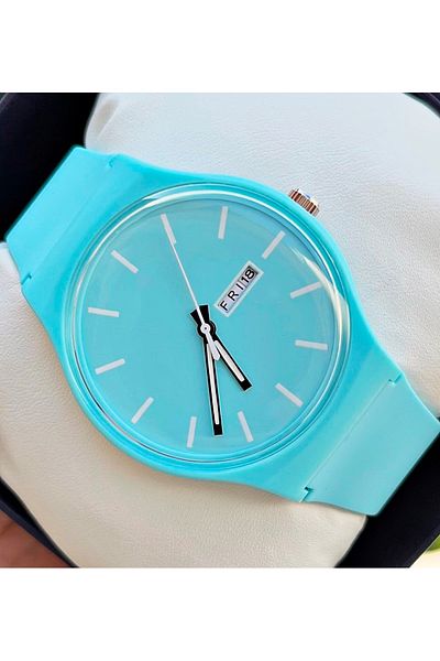 Weluxa Phosphorescent Scorpion Yelkovan Unisex Wristwatch with Silicone Band Calendar