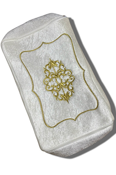 Muensu 1 Adet 60*35 Kadife İşlemeli Çeyizlik Sırma Hurç, Süslemelik, Çeyizlik...