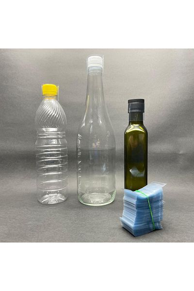 labshop41 شريط ضمان أمان زجاجات الزجاجات، متوافق مع فم 28-31 مم، شريط أمان الزجاجات × 100 قطعة