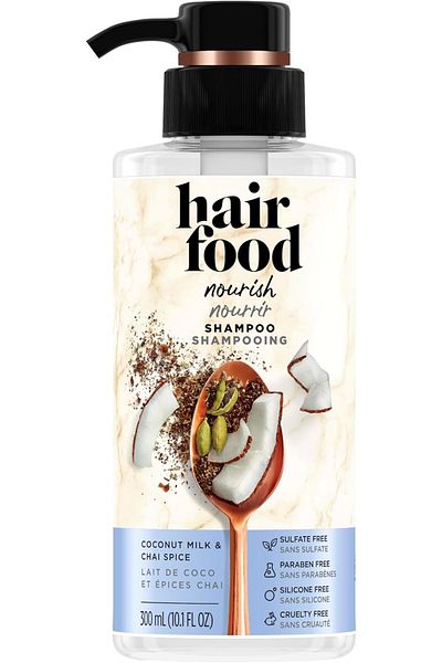 Hair Food Nourishing Shampoo with Coconut Milk & Chai Spice, 300 ml
