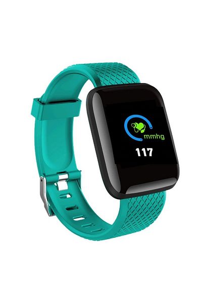 TECHSTAR Smartwatch Techstar® D13 Green, 1.3inch LCD Screen, Bluetooth 4.0, Android & iOS Compatible, Unisex,