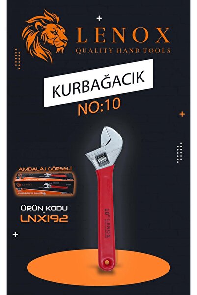 Lenox Tools مفتاح ربط قابل للتعديل بطول 10 بوصات (250 مم) ذو فتحة واسعة للاست...