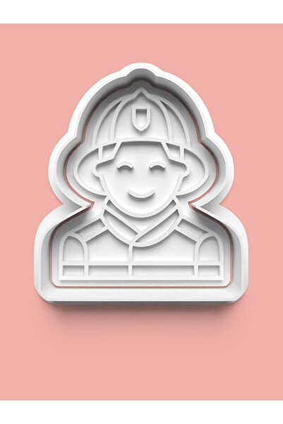 AKTASTORE قالب كوكيز رجال الإطفاء وقالب عجينة السكر