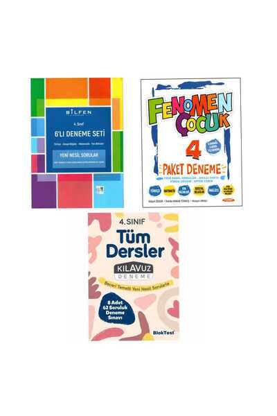 Tudem Yayınları 4. Sınıf Tudem Deneme Bilfen Deneme Fenomen Deneme Zor Seviye...