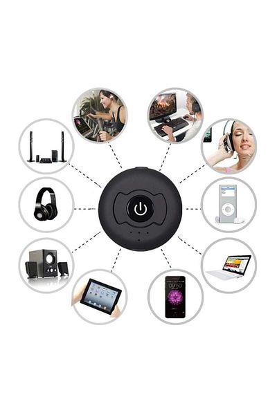 TECHSTAR Transmițător Bluetooth Techstar® Mini T2, Bluetooth 5.0, conexiune multipunct, AUX 3.5mm, microUSB