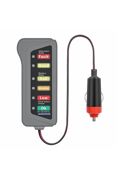 TECHSTAR ® Car Battery And Alternator Tester, Car Socket Connection, 12v, Easy To Use