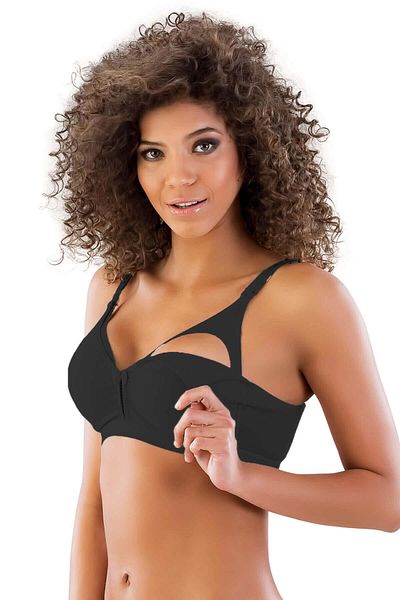 Emay Black Mi 116 D Maternity Nursing Bra